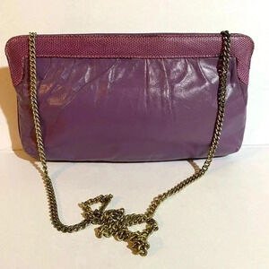 Supreme  vintage purple leather shoulder handbag